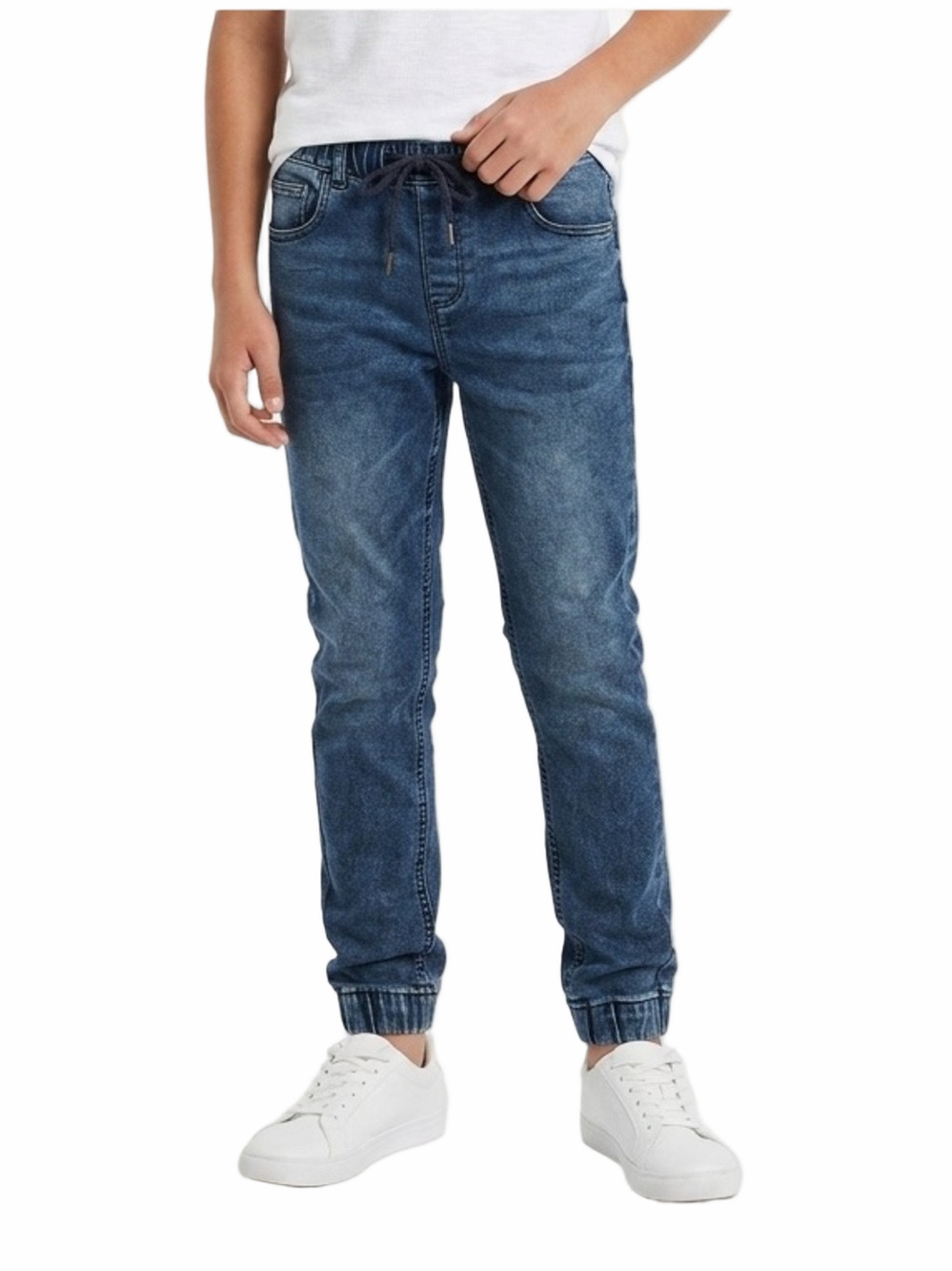 Zoo York Youth Size 15/16 Blue Stretch Denim Jogger Jeans Back to School Clothes